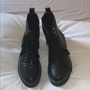 Madden Girl Kurrt Lace Up Combat Boots 